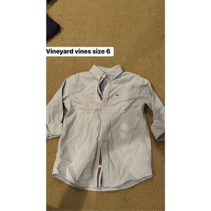 Vineyard vines boys button down size 6